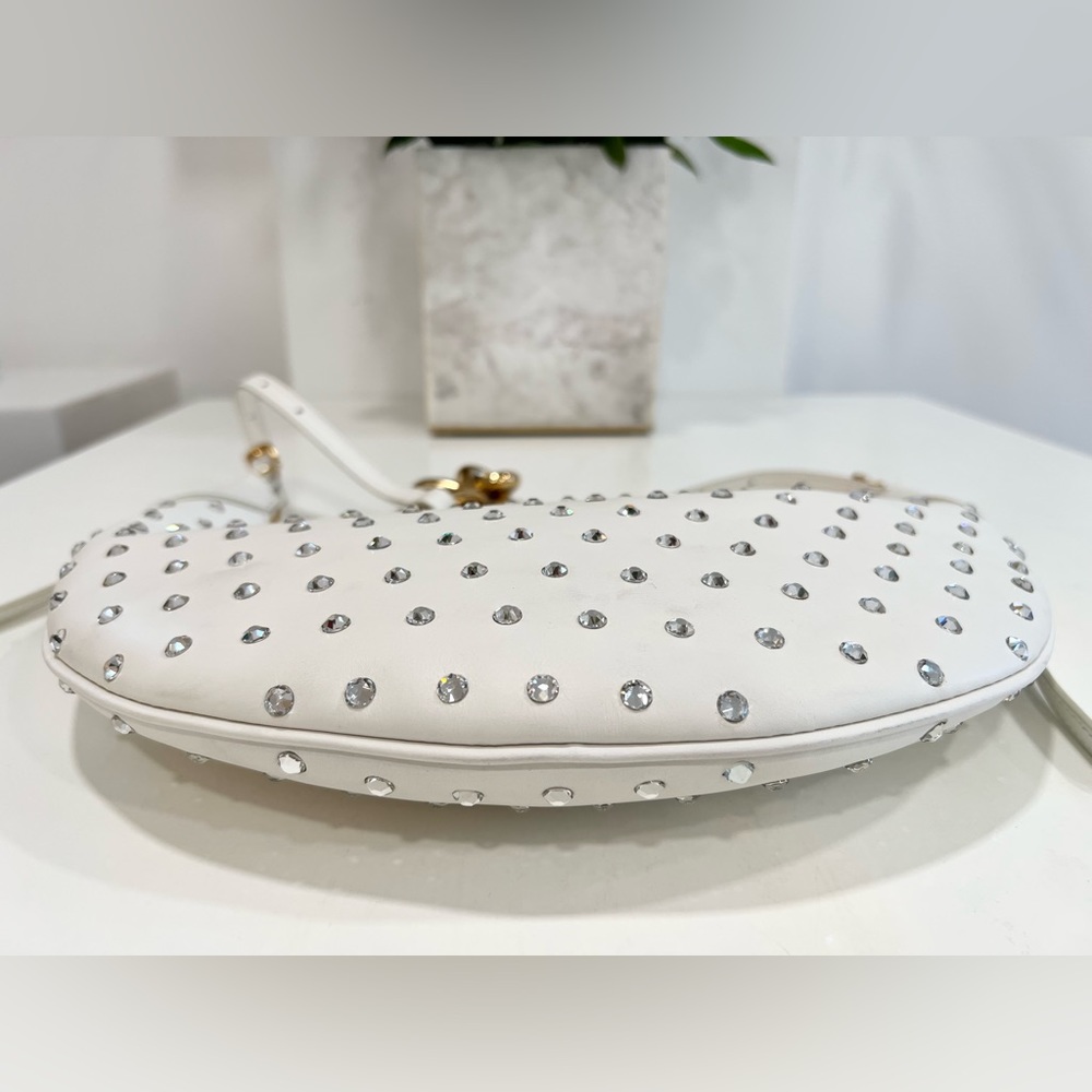 Khaite Alessia Studded Crescent Shoulder Bag - Picture 8 of 14